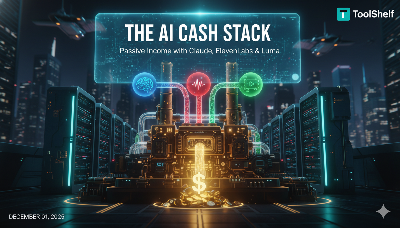 The AI Cash Stack: Passive Income Workflow with Claude, ElevenLabs & Luma