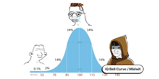 Midwit IQ Bell Curve Meme Template